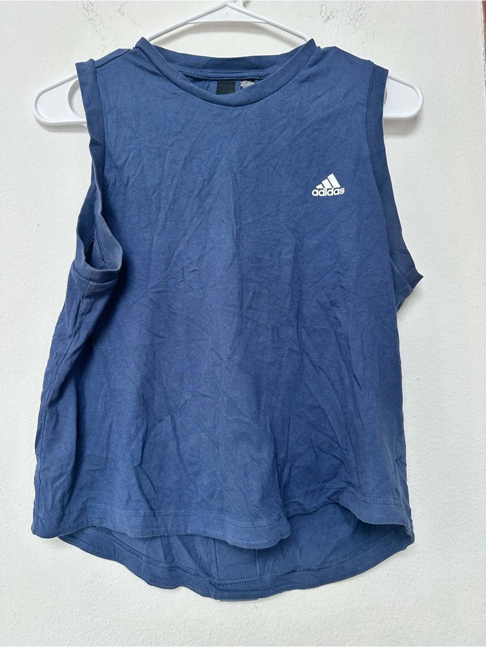 adidas Navy Blue Sleeveless Athletic Tank